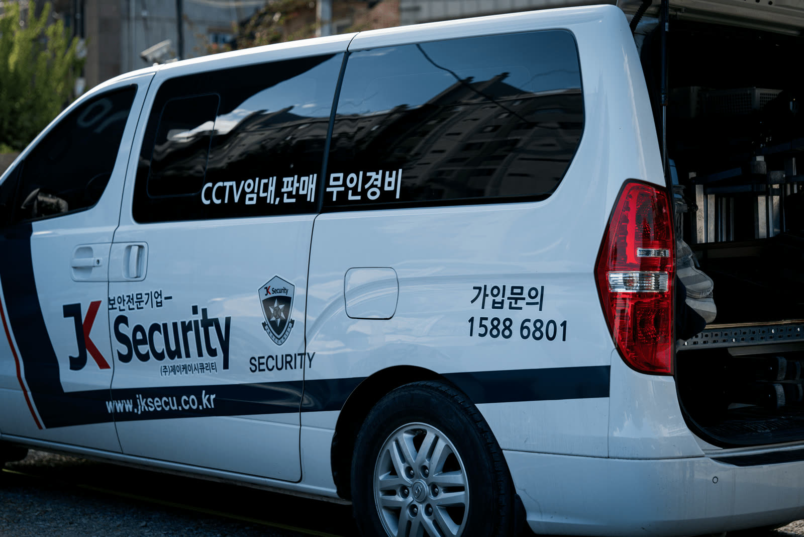 제이케이시큐리티 현장 차량